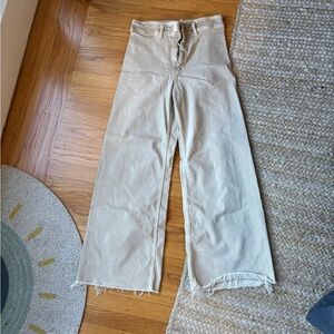 Zara High Waist Pants (very flattering, cropped length) - 26
